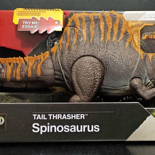 Mattel Jurassic World Rebirth Tail Thrasher Spinosaurus Figure new