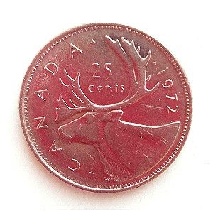 CANADA 25 CENTS 1972 ΚΑΝΑΔΑΣ