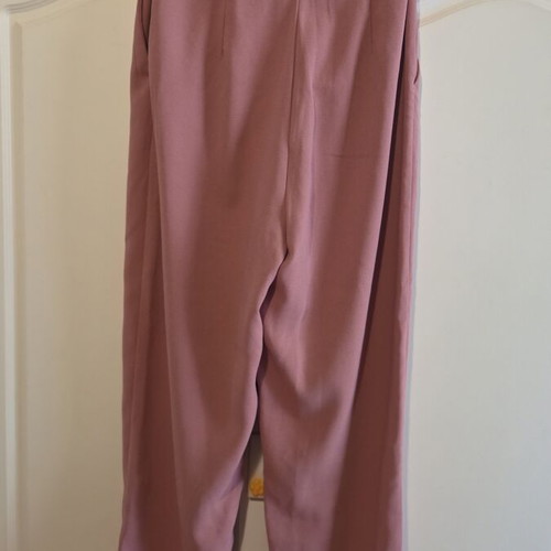 Stradivarius Paperbag High-Waist Pants used, dusty pink, XS
