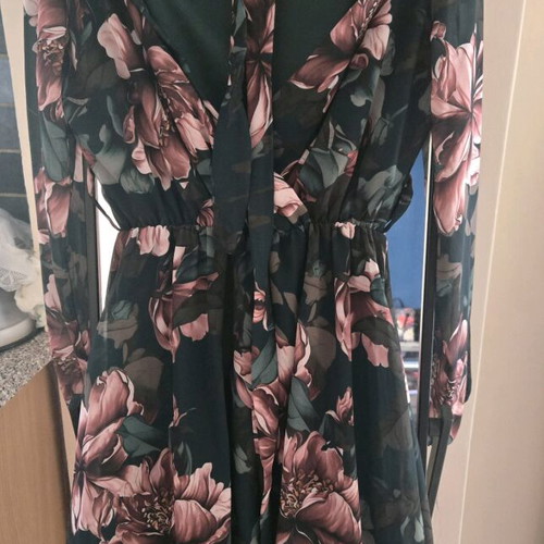 Floral dress wrap with belt new