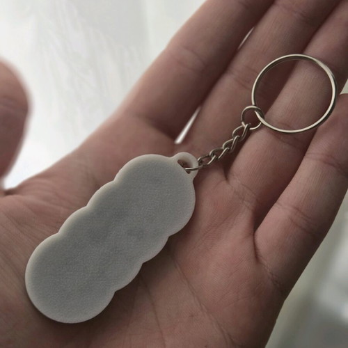 Audi keychain new, black and white