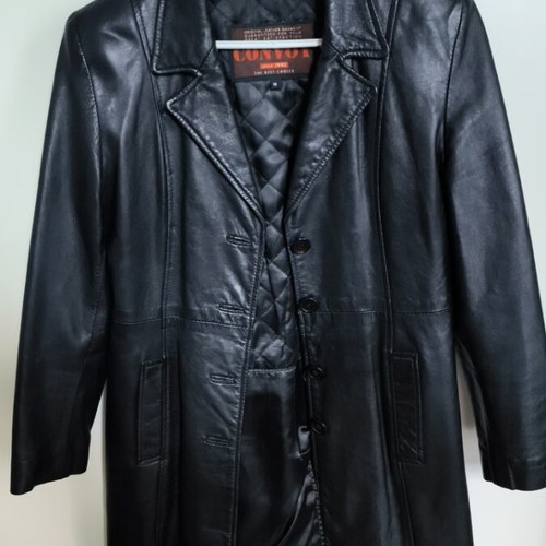 Convoy leather coat used, size M, black