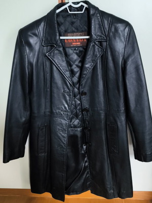 Convoy leather coat used, size M, black