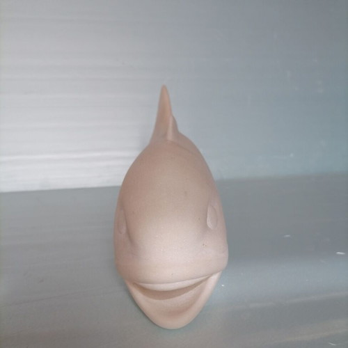 Marble fish used, white Pentelic marble decorative sculpture