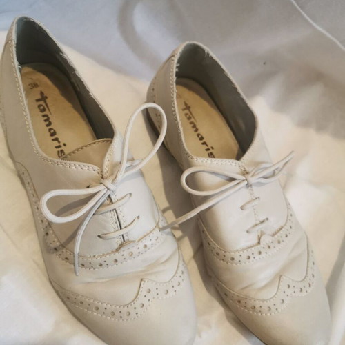 Oxford women's shoes used, size 38, white