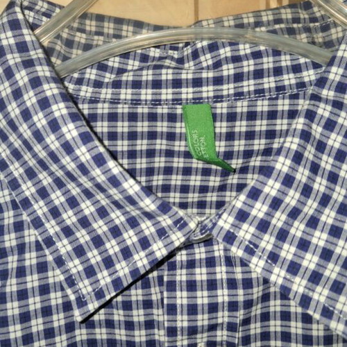 Benetton checked shirt like new