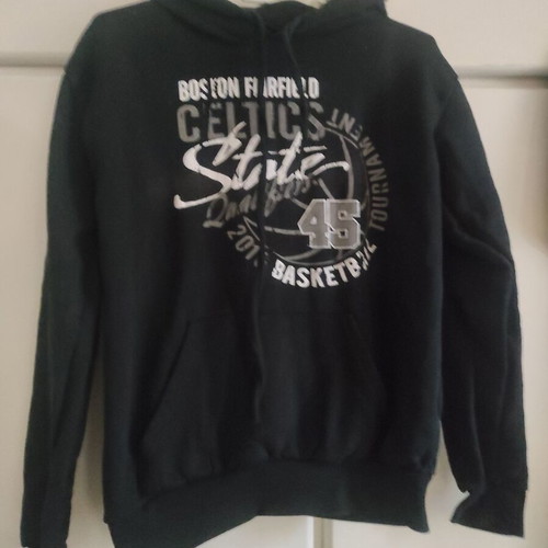 Boston Celtics Hoodie men's size M like new, black and white