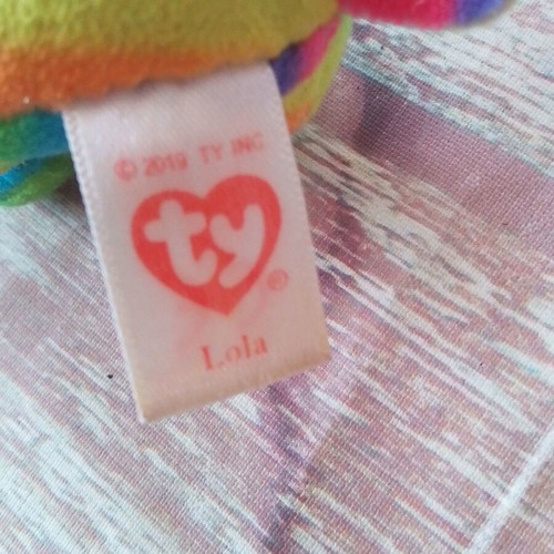 TY Beanie Boos Clip LOLA plush fuzzy dog used