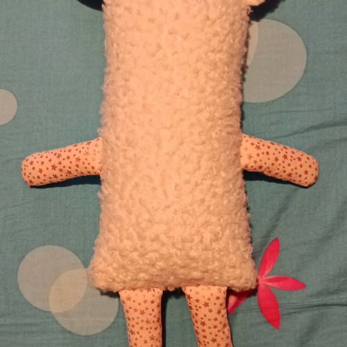 Handmade cotton lamb doll new