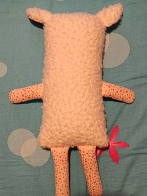 Handmade cotton lamb doll new