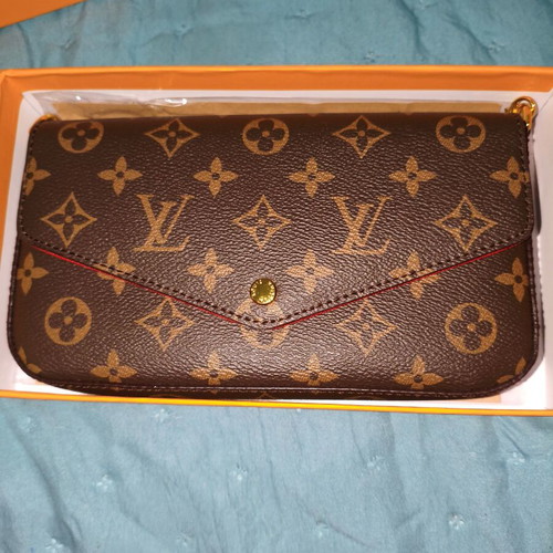 Louis Vuitton Fèlice Pochette bag new, brown with gold details