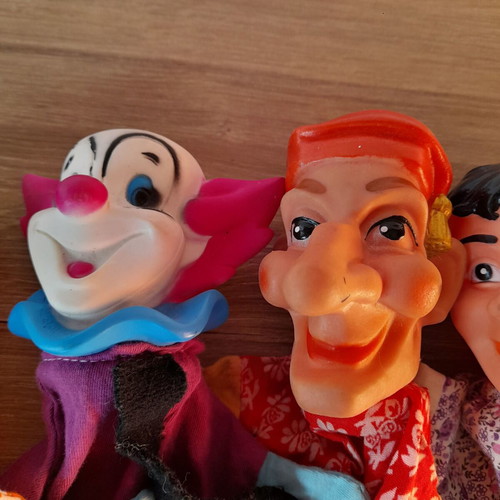 Puppet theater dolls used, set of 7, rare from the '80s