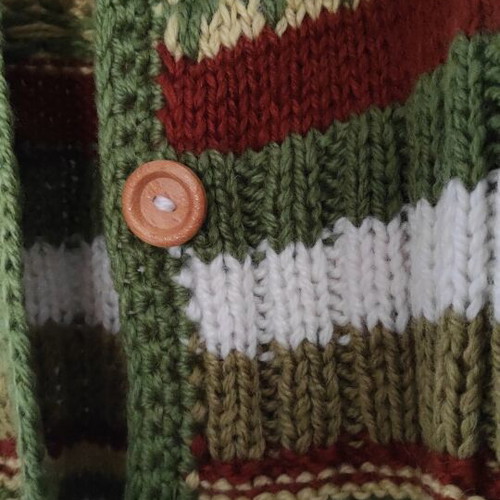Handmade cardigan with wooden buttons size S like new