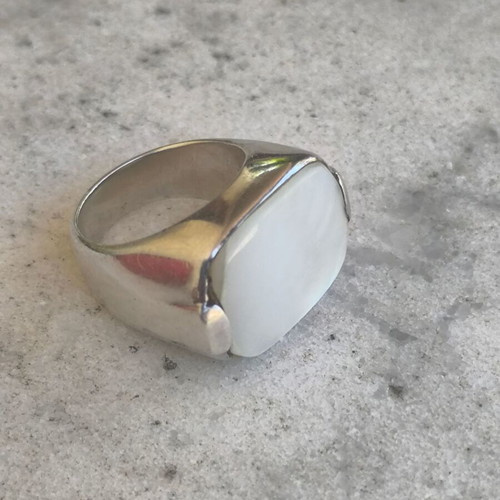 Silver ring 925 used, size 55
