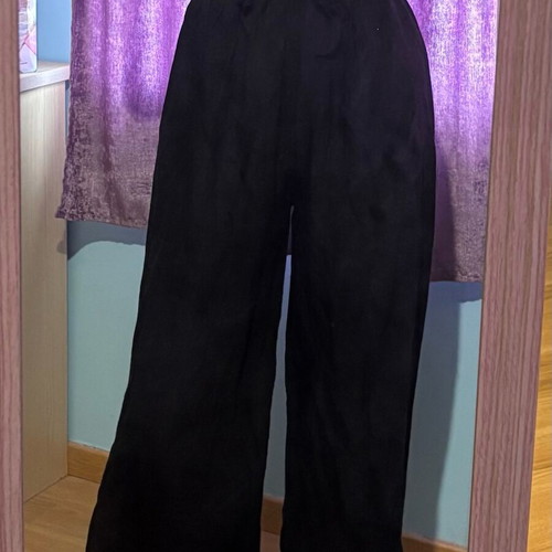 Linen pants like new, size S (36), black, airy with drawstrings