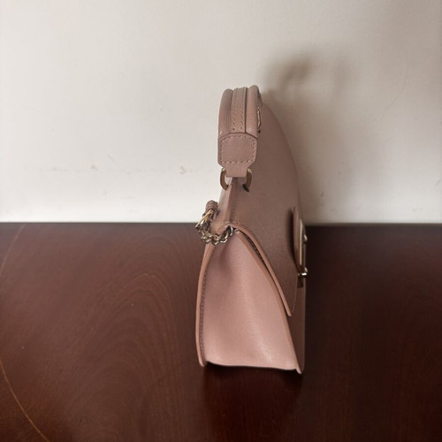 Furla Julia shoulder bag, beige and pink