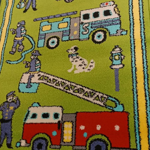 Children's bedroom rug set new with antistatic yarns