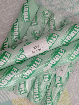 Χαρτί ρολλό για φαξ Etiroll 210x15 καινούργιο, πακέτο 22 τεμαχίων