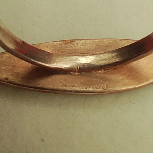 Silver ring 925 gold plated by Paul Sarz sentimental used