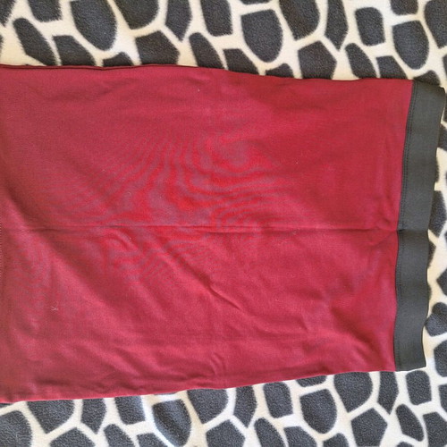 Stradivarius pencil skirt used, large, burgundy, elastic