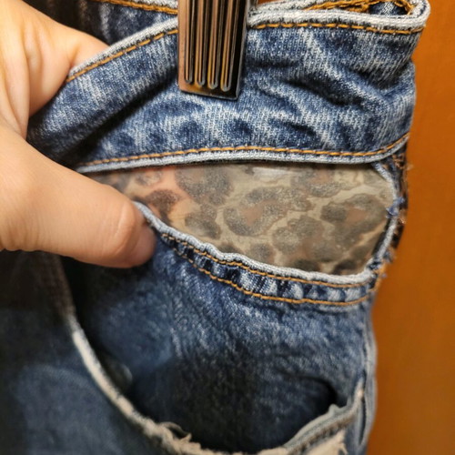 Zara Jean leopard in excellent condition, size L 40 12, blue