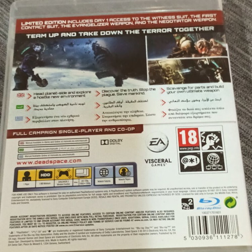Dead Space 3 Limited Edition PS3 game like new