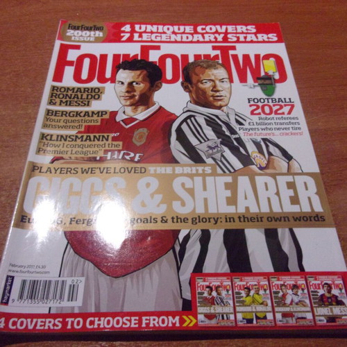 Four Four Two February 2011 200th issue like new