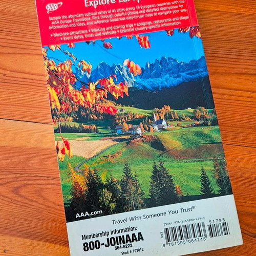 AAA Europe TravelBook used, 13th edition 2012