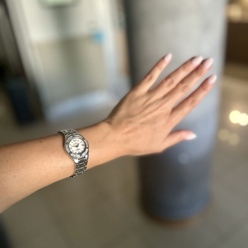 Anne Klein wristwatch new, silver women's