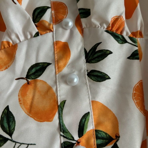 Dress with lemon print medium and midi new, size M