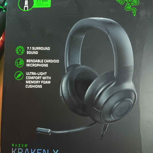 Razer Kraken X used wired headphones with damage