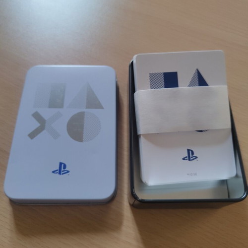 Paladone Playstation 5th Generation Coasters 4pcs and PS5 Collectible Playing Cards like new