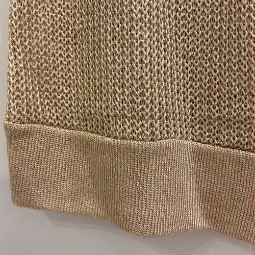 Danoff evening gold knitted blouse used, one size
