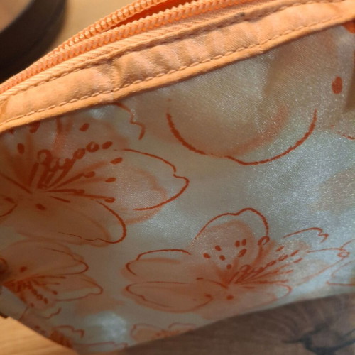 Body Shop toiletry bag new, white and orange