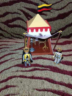 Playmobil royal lionheart knights tent custom new