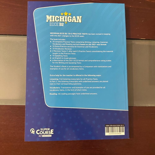 Michigan ECCE English Book 10+2 Practice Tests New