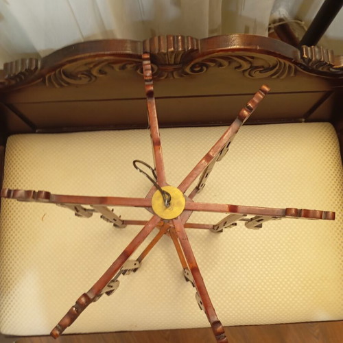 Vintage Chinese folding frame from authentic dark hardwood