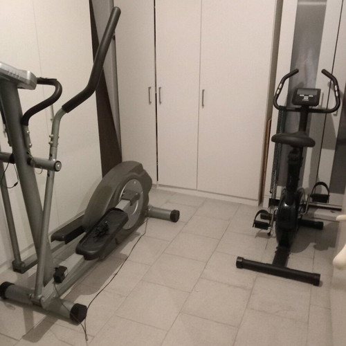 Fitness equipment elliptical and bike like new 120