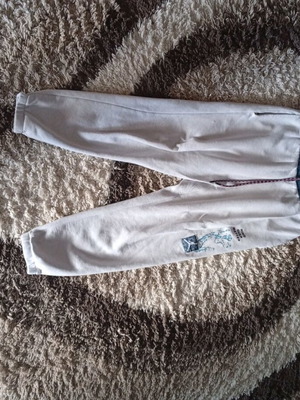 Jordan men's pants used, white, size L with tears