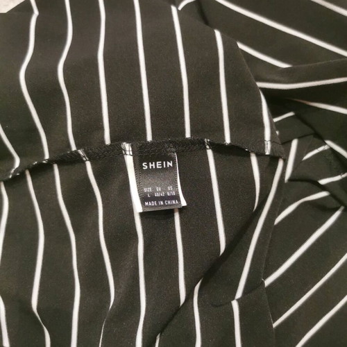 Shein summer dress size L like new, black and white