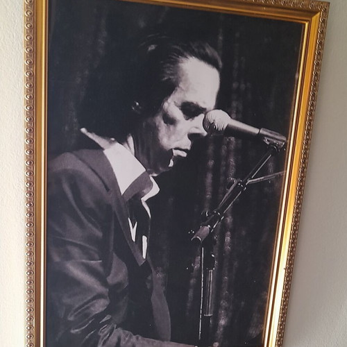 Nick Cave photo poster 32×23cm with frame new