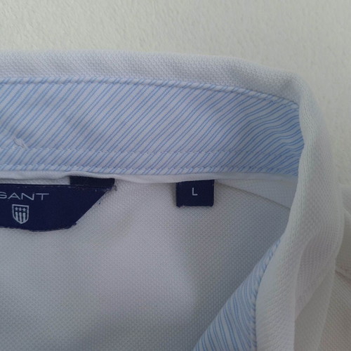 Gant women's shirt size L, long sleeve, 100% cotton, white