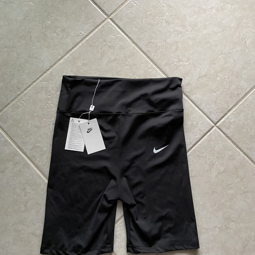 Nike women's athletic biker shorts new, black, high waist, XL