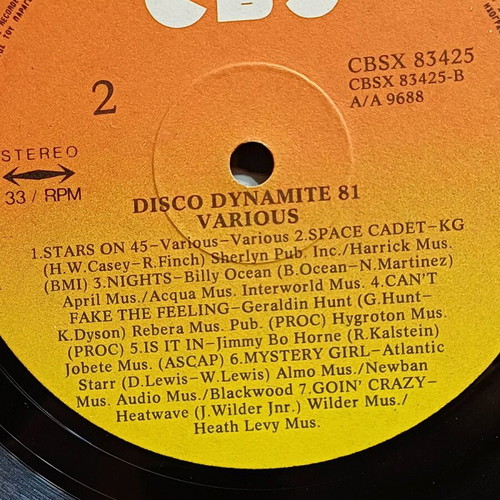Disco Dynamite '81 vinyl record like new, 33 rpm