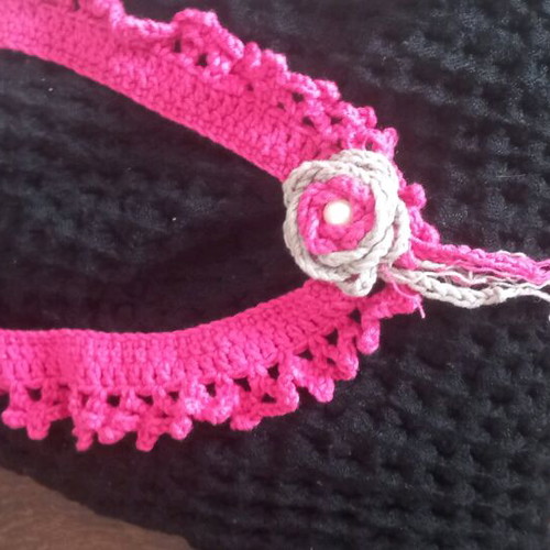 Knitted necklace handmade