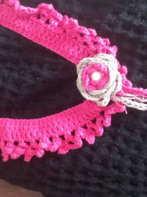 Knitted necklace handmade