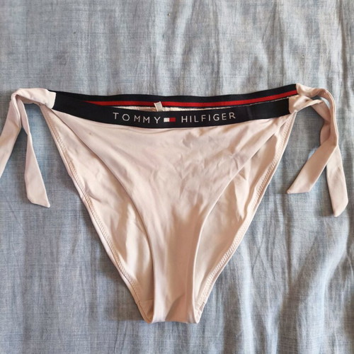 Μαγιό σλιπ Tommy Hilfiger μέγεθος L σαν καινούργιο, λευκό με κορδόνια