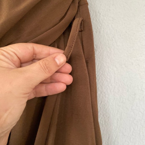 Brown strapless dress with rhinestones like new