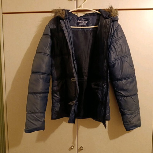 Admiral blue jacket used with hood large