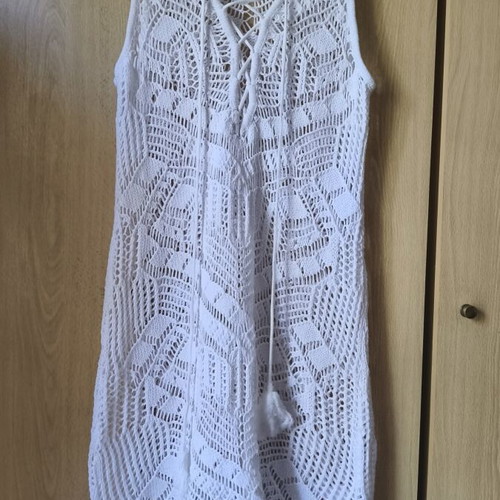 bpc beach dress, white, XL